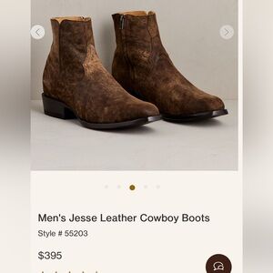 Men's Jesse Distressed Brown Leather Western Boots